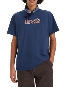 Camiseta Levis Padded azul para hombre