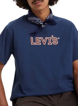 Camiseta Levis Padded azul para hombre