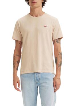 Camiseta Levis Básica beige para hombre