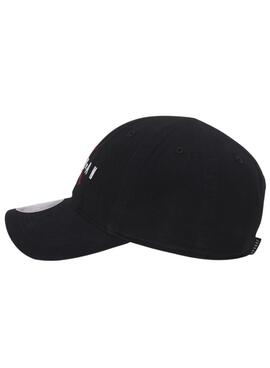 Gorra Jordan Curve Brim negro para niña y niño