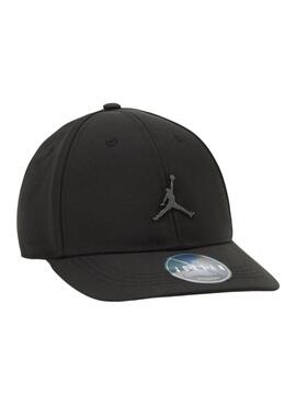 Gorra Jordan Jumpman Metal Curve Brim negro para niño y niña