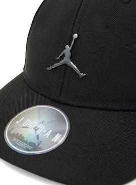 Gorra Jordan Jumpman Metal Curve Brim negro para niño y niña