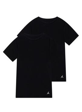 Pack 2 Camisetas Jordan Flight Base negro para niño