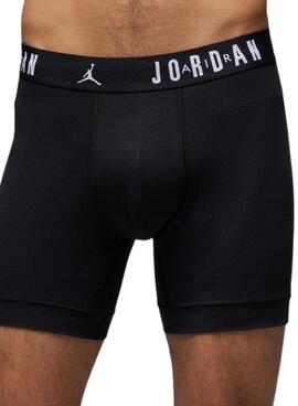 Pack 3 calzoncillos boxer Jordan Flight Core negro para hombre