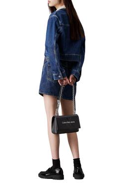 Bolso Calvin Klein Jeans Sculpted negro para mujer