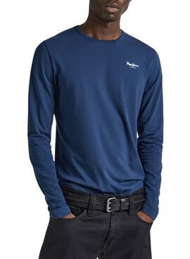 Camiseta Pepe Jeans Long azul para hombre