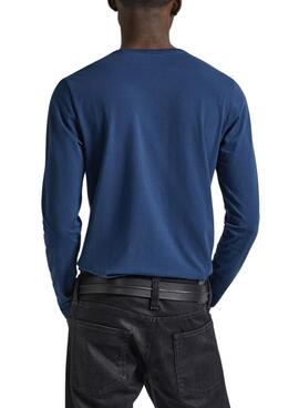 Camiseta Pepe Jeans Long azul para hombre