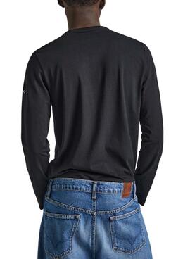 Camiseta Pepe Jeans Long negro para hombre