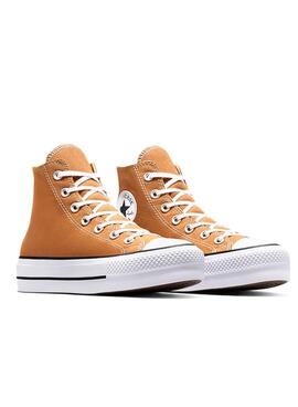 Zapatillas Converse Chuck Taylor All Star Lift Platform Naranja para mujer