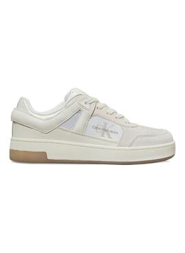 Zapatillas Calvin Klein Jeans Basket Cupsole beige para mujer