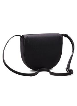 Bolso Calvin Klein Jeans Saddle minimal negro para mujer