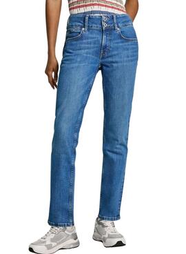 Pantalón Vaquero Pepe Jeans slim denim medio para mujer