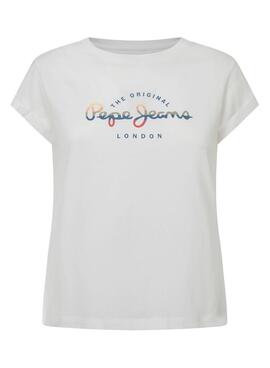 Camiseta Pepe Jeans Evette blanco para mujer