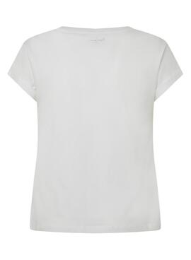 Camiseta Pepe Jeans Evette blanco para mujer