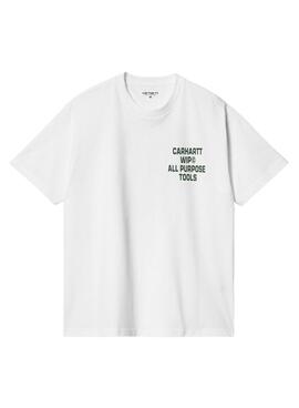 Camiseta Carhartt Cross blanco para hombre