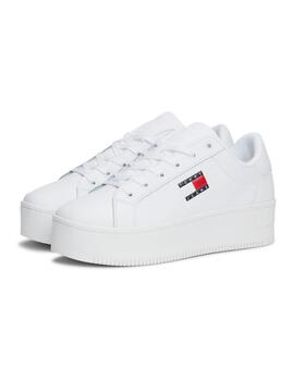 Zapatillas Tommy Jeans Flatform blanco para mujer