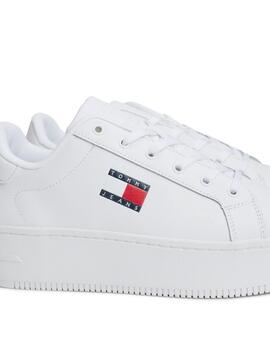 Zapatillas Tommy Jeans Flatform blanco para mujer