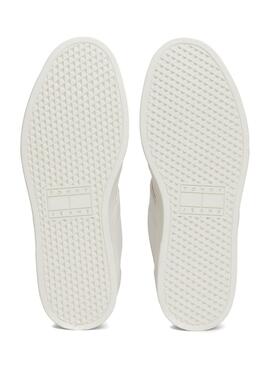 Zapatillas Tommy Jeans Greenwich blanco y rosa para mujer