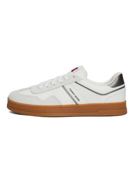 Zapatillas Tommy Jeans Greenwich blanco y gris para mujer