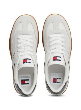 Zapatillas Tommy Jeans Greenwich blanco y gris para mujer