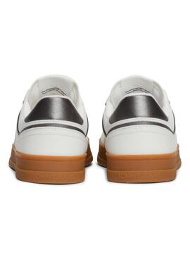 Zapatillas Tommy Jeans Greenwich blanco y gris para mujer