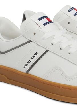 Zapatillas Tommy Jeans Greenwich blanco y gris para mujer