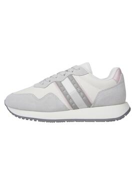 Zapatillas Tommy Jeans Eva Runner gris para mujer