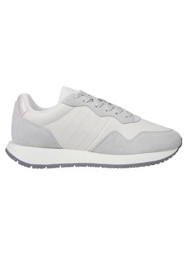 Zapatillas Tommy Jeans Eva Runner gris para mujer