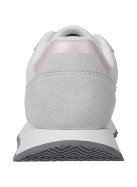 Zapatillas Tommy Jeans Eva Runner gris para mujer