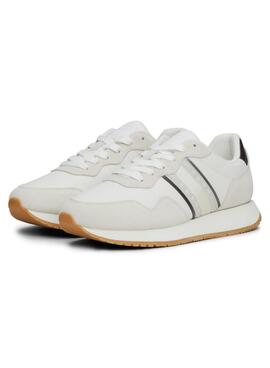 Zapatillas Tommy Jeans Eva Runner blanco para mujer