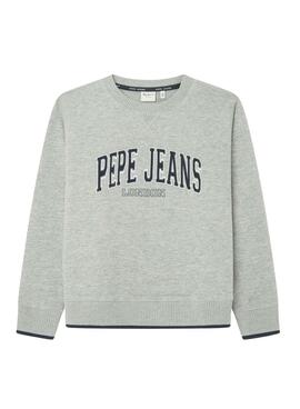 Sudadera Pepe Jeans Bain crew gris para niño