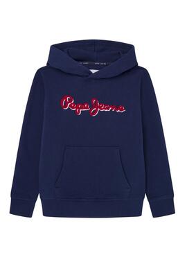 Sudadera Pepe Jeans Lamonty capucha marino 