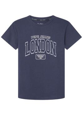 Camiseta Pepe Jeans Baley azul marino para niño