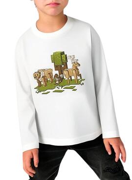 Camiseta Mayoral nature blanco para niño