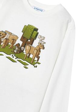 Camiseta Mayoral nature blanco para niño