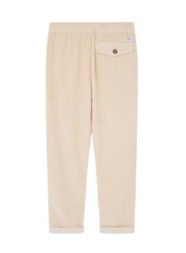 Pantalón de pana Pepe Jeans Eadon beige para niño