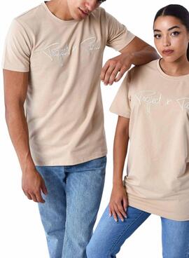 Camiseta Project x Paris Embroidery Logo beige para hombre