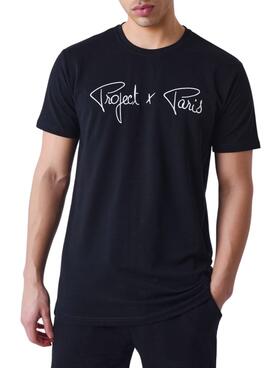 Camiseta Project x Paris Embroidery Logo negro para hombre