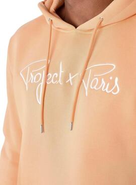 Sudadera Project x Paris Hoodie Logo naranja para hombre