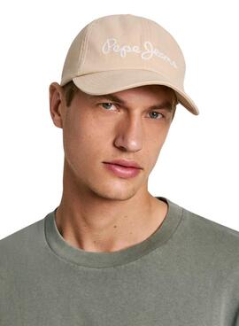 Gorra Pepe Jeans Warren Beige Para Hombre