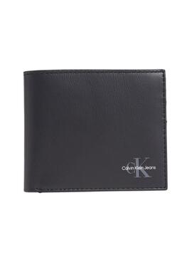 Billetera Calvin Klein Jeans Monogram negro 