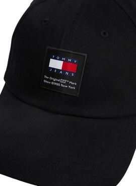 Gorra Tommy Jeans Heritage Structured negro para hombre