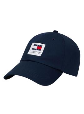 Gorra Tommy Jeans Heritage Structured algodón marino para hombre