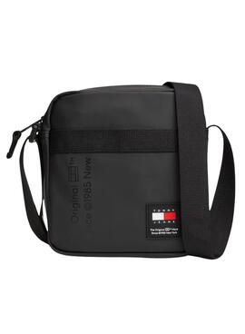 Bolso Tommy Jeans Essential Crossover Reporter negro para hombre