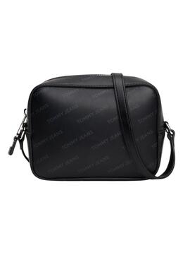 Bolso Tommy Jeans Essential Must Camera Print negro para mujer