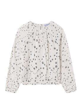 Blusa Mayoral estampado estrellas para niña