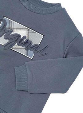 Sudadera Mayoral embossed gris para niño