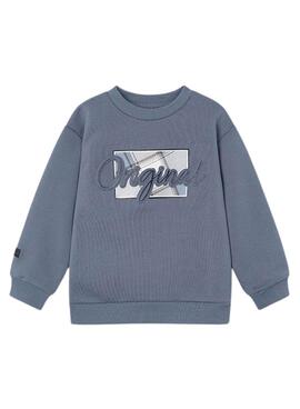 Sudadera Mayoral embossed gris para niño