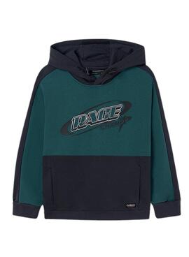 Sudadera Mayoral Contrastes Verde para niño