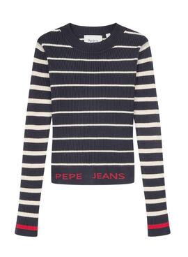 Jersey Pepe Jeans Winfrey rayas marino para niña